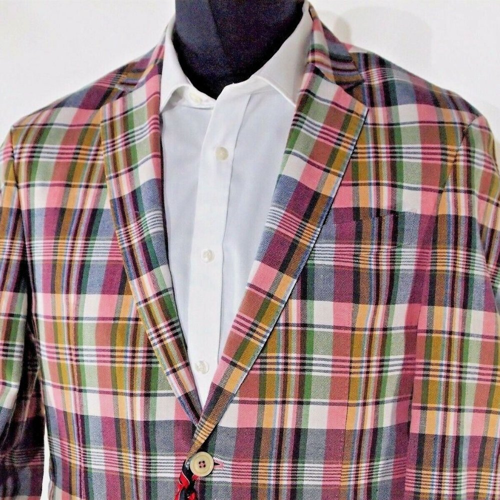 Tommy Hilfiger men's casual plaid jacket
